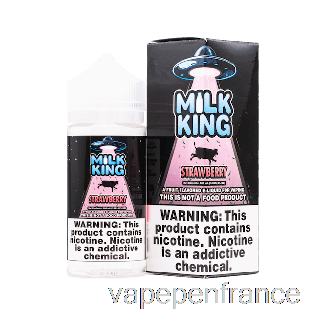 Fraise - Milk King - Stylo Vape 100ml 3mg